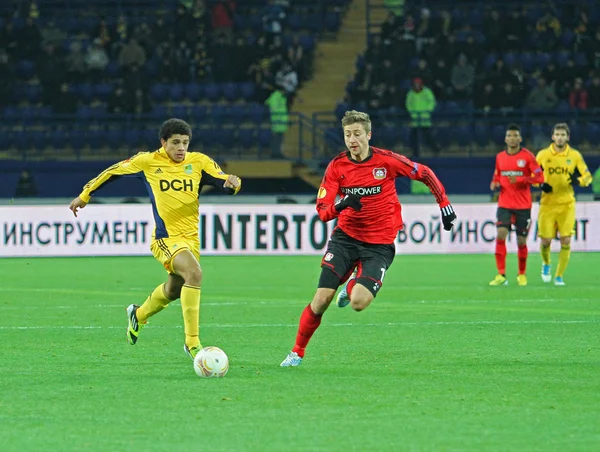 Spiel Metalist Charkiw gegen Bayer Leverkusen — Stockfoto