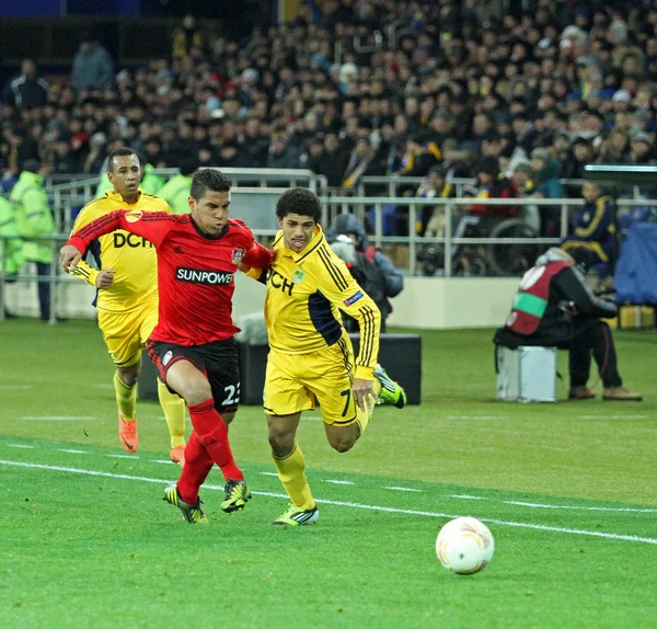 Spiel Metalist Charkiw gegen Bayer Leverkusen — Stockfoto