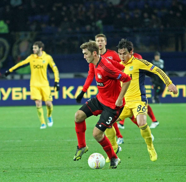 Metalist kharkiv vs bayer leverkusen matcha — Stockfoto