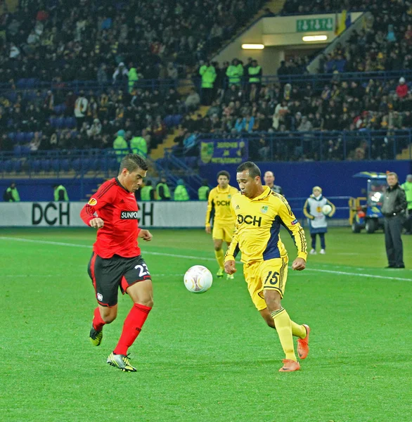 Metalist Charkov vs bayer leverkusen zápas — Stock fotografie