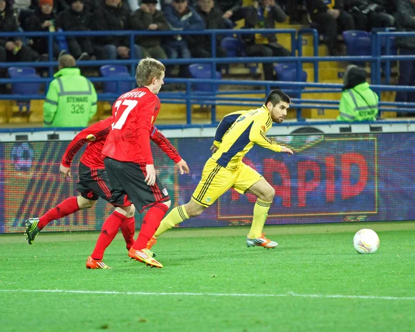 Metalist Kharkiv vs Bayer Leverkusen match — Stock Photo, Image