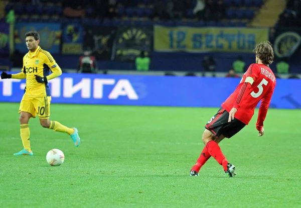 Spiel Metalist Charkiw gegen Bayer Leverkusen — Stockfoto