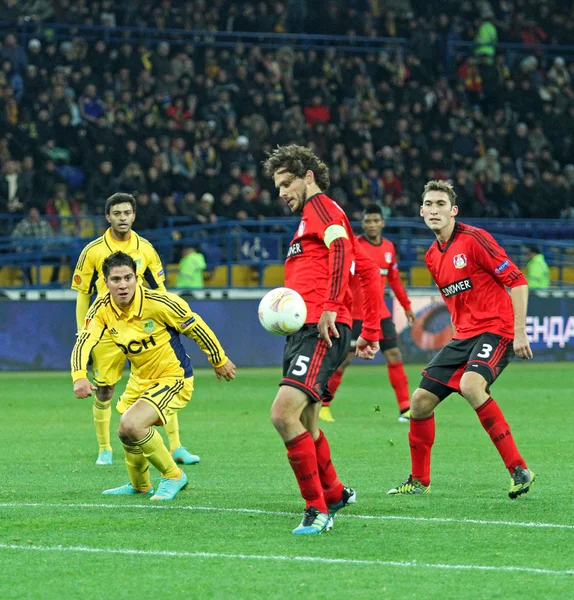 Metalist Kharkiv vs Bayer Leverkusen partido — Foto de Stock