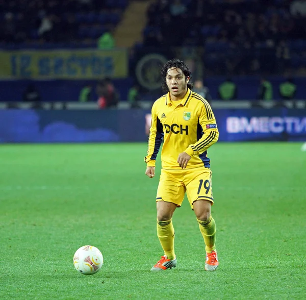 Metalist Kharkiv vs Bayer Leverkusen match — Stock Photo, Image