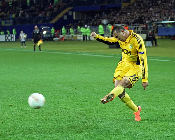 Metalist Kharkiv vs Bayer Leverkusen partita — Foto Stock