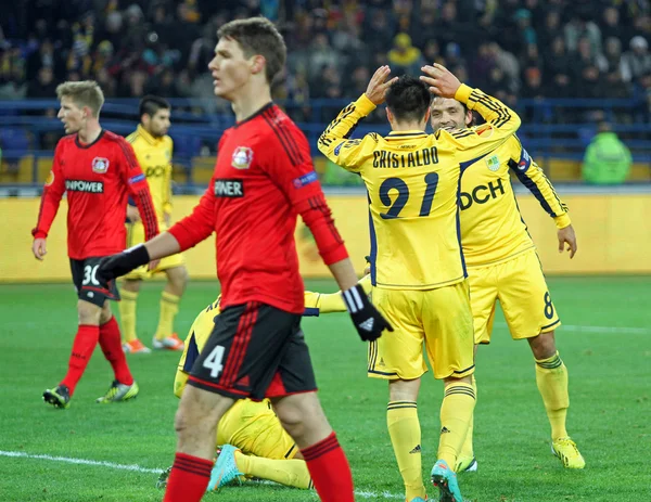 Metalist Kharkiv vs Bayer Leverkusen partita — Foto Stock