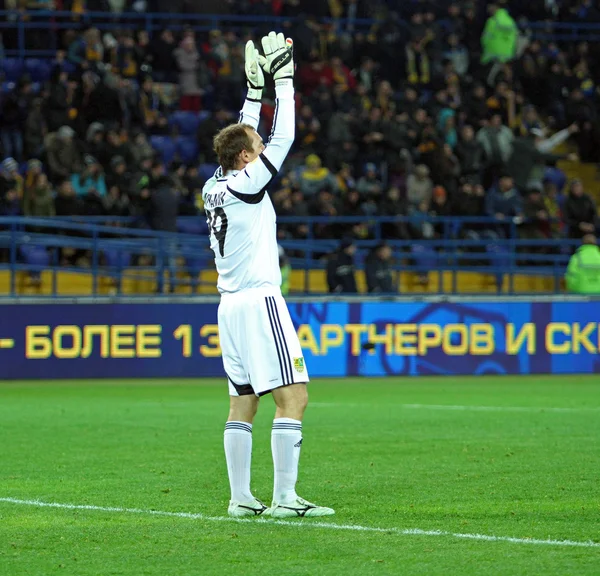 Metalist Kharkiv mot Bayer Leverkusen match – stockfoto