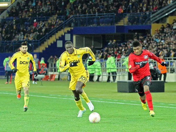 Metalist kharkiv vs bayer leverkusen maçı — Stok fotoğraf