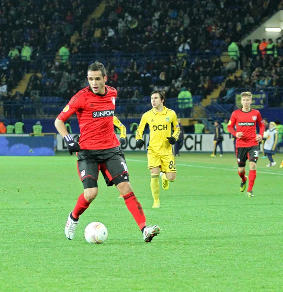 Spiel Metalist Charkiw gegen Bayer Leverkusen — Stockfoto