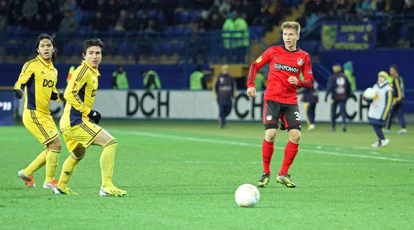 Metalist Kharkiv vs Bayer Leverkusen partita — Foto Stock