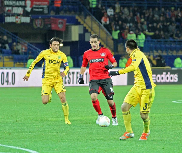 Metalist Kharkiv vs Bayer Leverkusen partita — Foto Stock