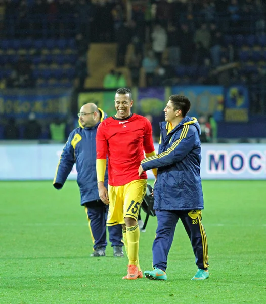 Metalist Kharkiv vs Bayer Leverkusen match — Stock Photo, Image