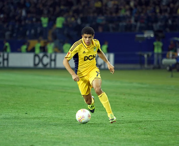 Metalist Charków vs rapid wien mecz piłki nożnej — Zdjęcie stockowe