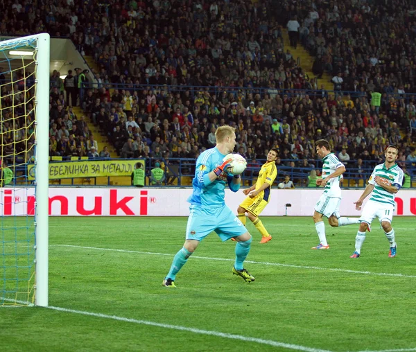 Metalist Charkov vs rapid wien fotbalové utkání — Stock fotografie