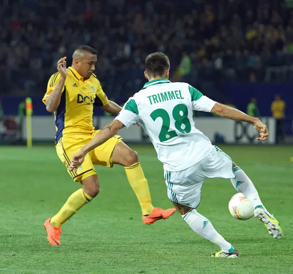 Metalist Kharkiv vs Rapid Wien football match — Stock Photo, Image