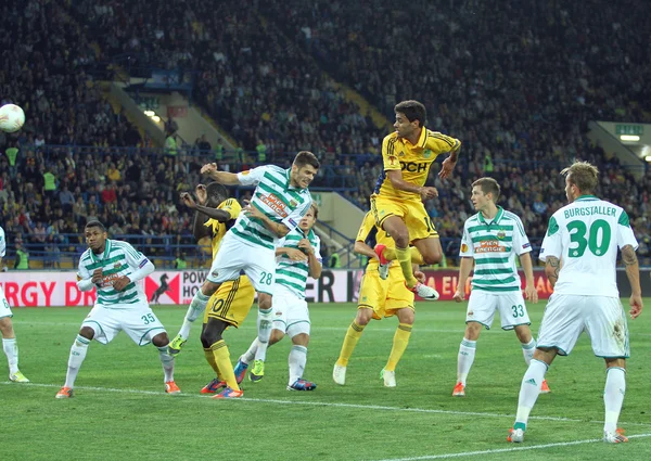 Metalist Kharkiv vs Rapid Wien partita di calcio — Foto Stock