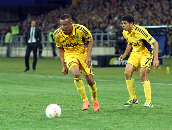 Metalist Kharkiv vs Rapid Wien partido de fútbol —  Fotos de Stock