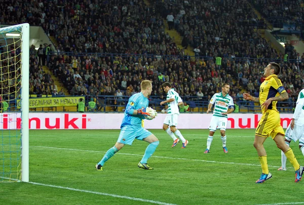 Metalist Charkov vs rapid wien fotbalové utkání — Stock fotografie