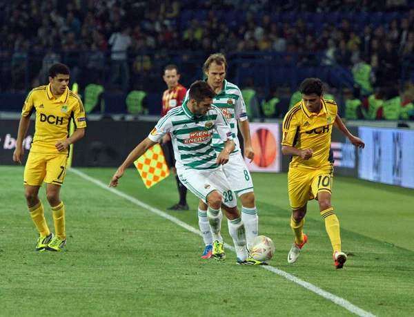 Metalist Kharkiv vs Rapid Wien partido de fútbol — Foto de Stock