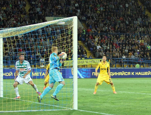 Metalist kharkiv vs rapid wien futbol maçı — Stok fotoğraf