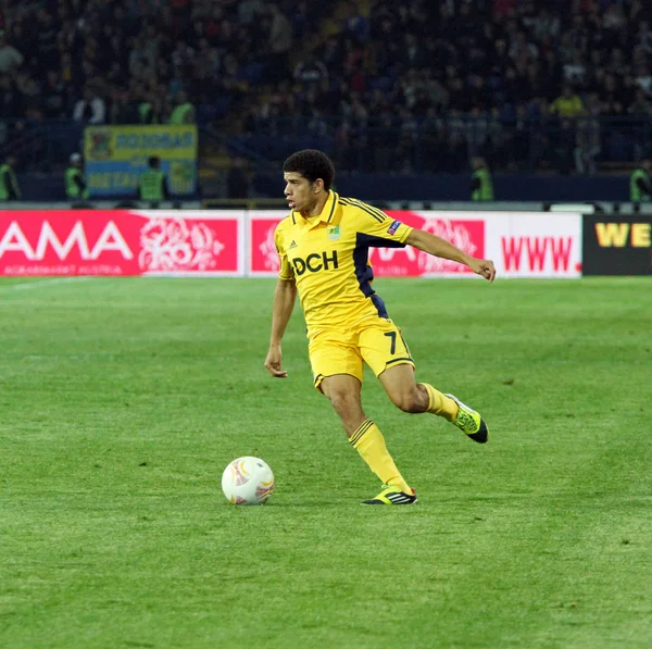 Metalist Charkov vs rapid wien fotbalové utkání — Stock fotografie