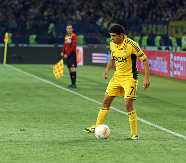 Metalist Kharkiv vs Rapid Wien partido de fútbol — Foto de Stock