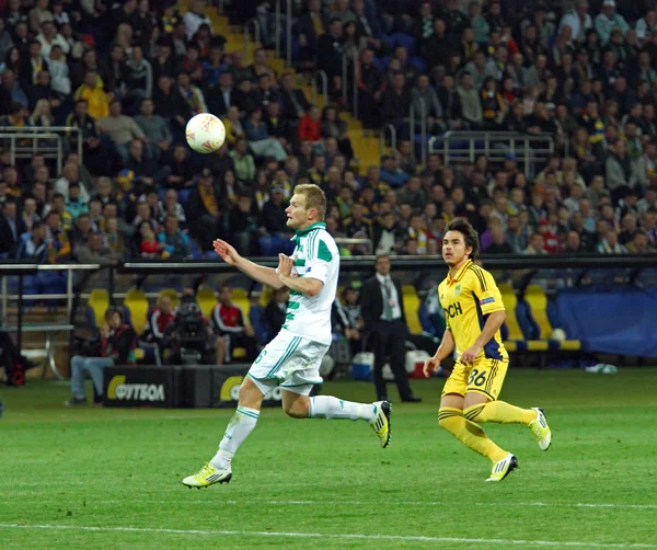 Metalist Kharkiv vs Rapid Wien partido de fútbol — Foto de Stock