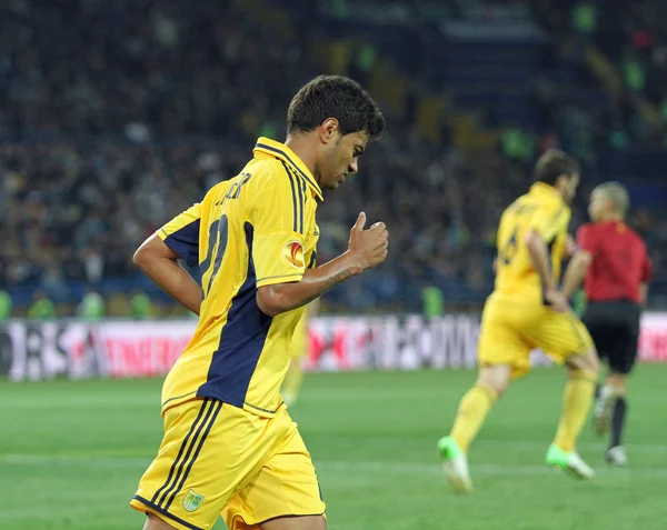 Metalist kharkiv vs-voetbalwedstrijd met snelle wien — Stockfoto