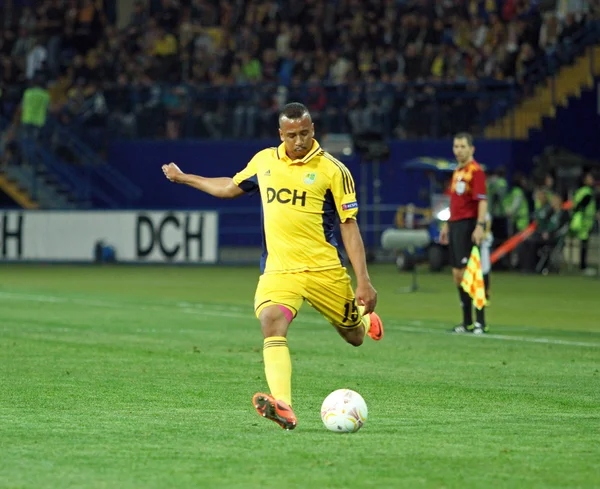 Metalista Kharkiv vs Rapid Wien jogo de futebol — Fotografia de Stock