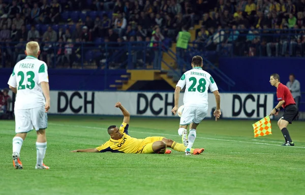Metalist Kharkiv vs Rapid Wien partido de fútbol —  Fotos de Stock