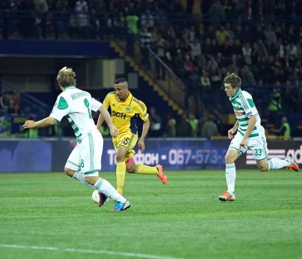 Metalist Kharkiv vs Rapid Wien football match — Stock Photo, Image