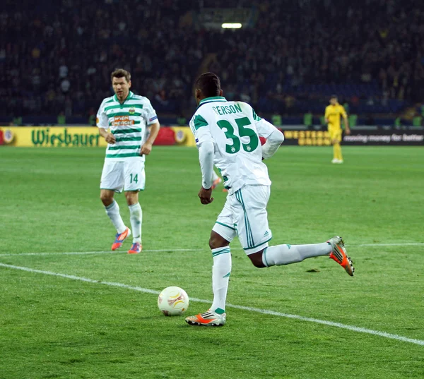 Metalist Kharkiv vs Rapid Wien football match — Stock Photo, Image