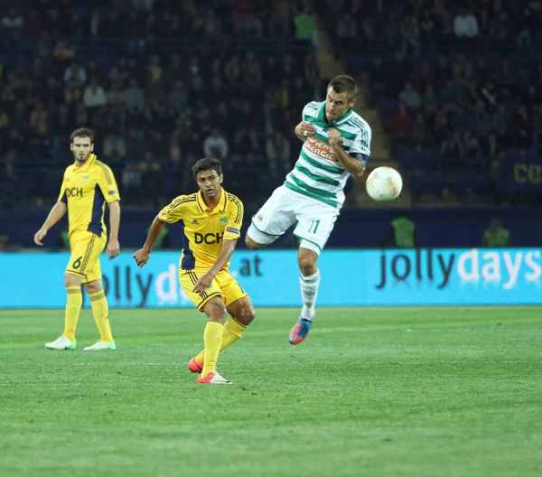 Metalist kharkiv vs rapid wien futbol maçı — Stok fotoğraf