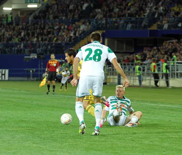 Metalist Kharkiv vs Rapid Wien partita di calcio — Foto Stock