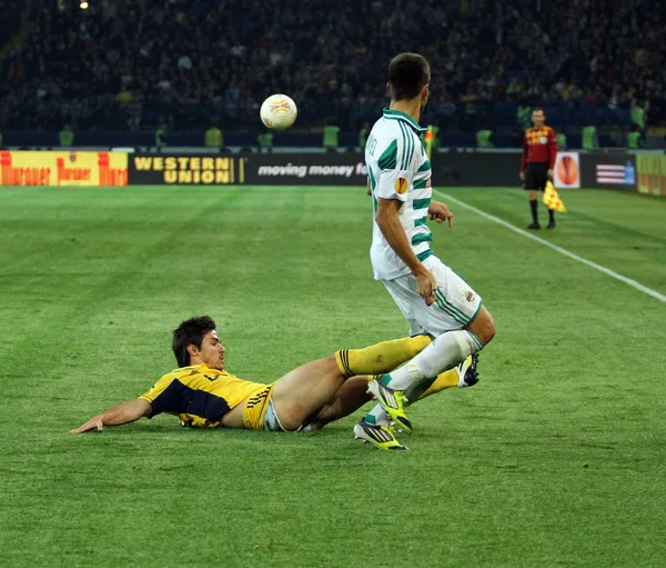 Metalist Kharkiv vs Rapid Wien partita di calcio — Foto Stock