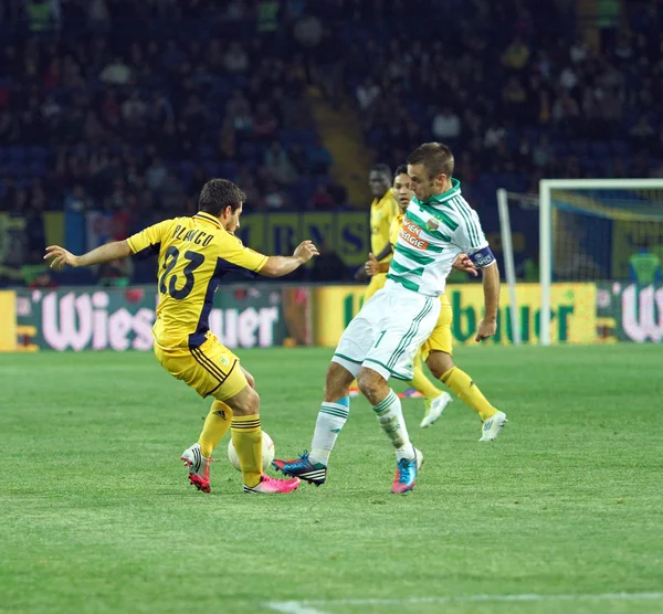 Metalist kharkiv vs rapid wien futbol maçı — Stok fotoğraf