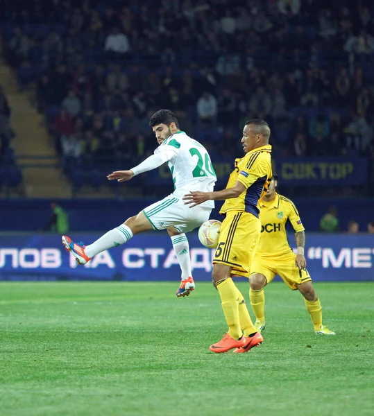 Metalist Kharkiv vs Rapid Wien football match — Stock Photo, Image