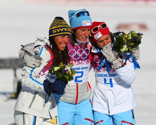 Bayanlar Skiathlon — Stok fotoğraf