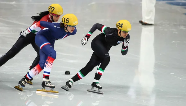 Ladies' 1000 m Heats Short Track Heats — Stock Photo, Image