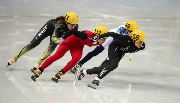 Ladies' 1000 m Heats Short Track Heats — Stock Photo, Image