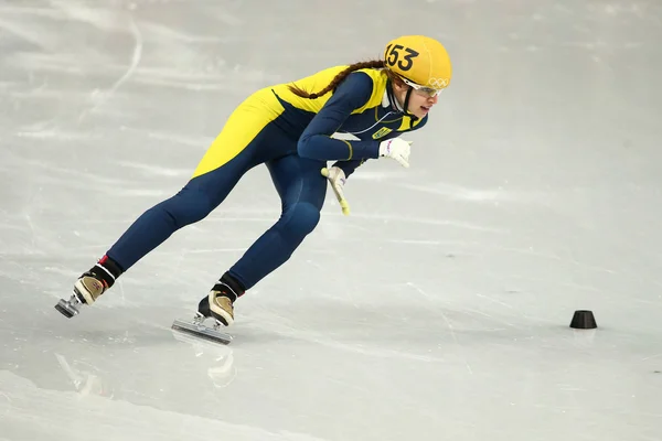 Ladies' 1000 m Heats Short Track Heats — Stock Photo, Image