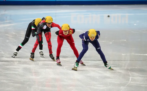 Calores de pista corta de 1000 m para damas — Foto de Stock