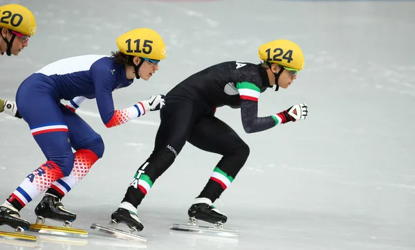 Ladies' 1000 m Heats Short Track Heats — Stock Photo, Image