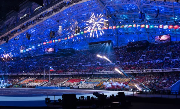 Sochi 2014 Olympiske Lege åbningsceremoni - Stock-foto