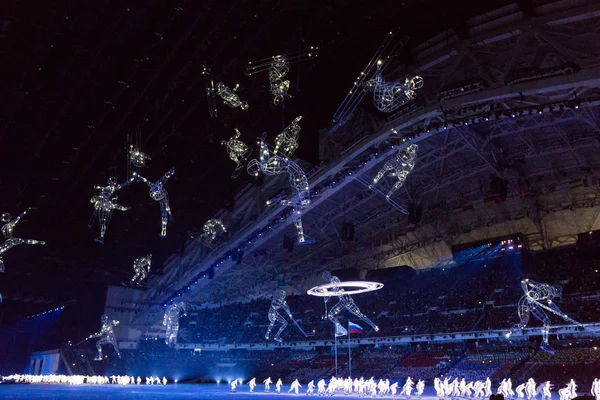 Ceremonia de apertura de los Juegos Olímpicos de Sochi 2014 — Foto de Stock