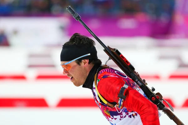 Biathlon Uomo Sprint 10 km — Foto Stock