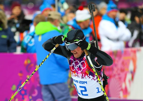 Biathlon Men's Sprint 10 km — Stock Photo, Image