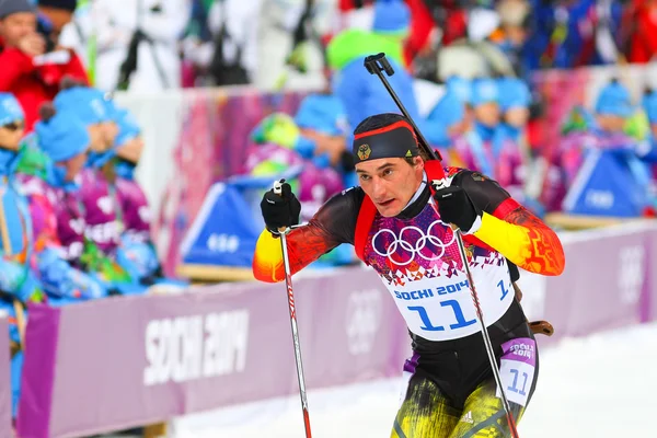 Biathlon Uomo Sprint 10 km — Foto Stock