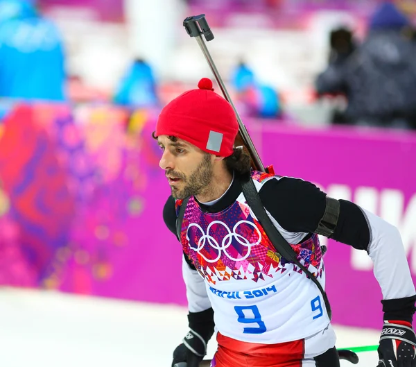 バイアスロン男子スプリント 10 km — ストック写真