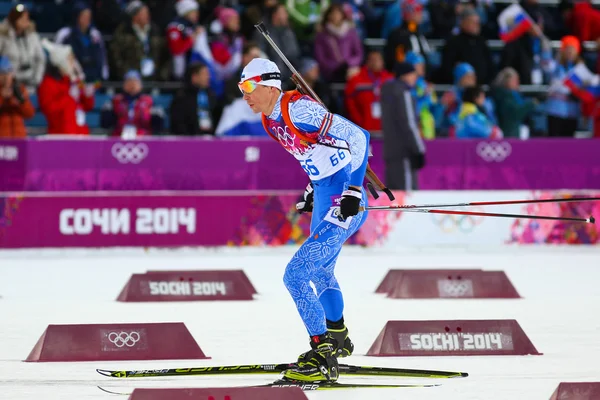 Biathlon Männer Sprint 10 km — Stockfoto